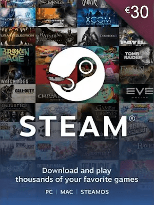 Steam Gift Card 30 EUR - Steam Key - EUROPE